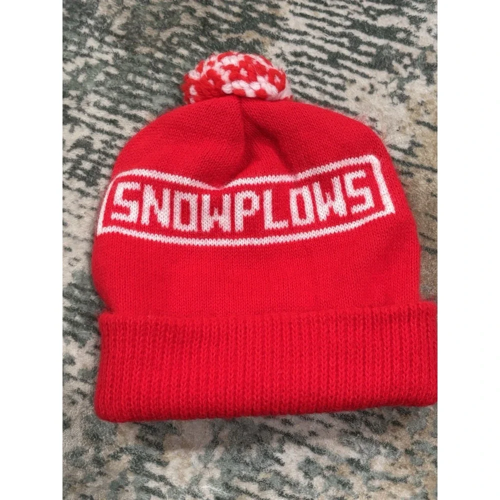 WESTERN SNOWPLOWS Knit Beanie Stocking Ski Skull Winter Hat
